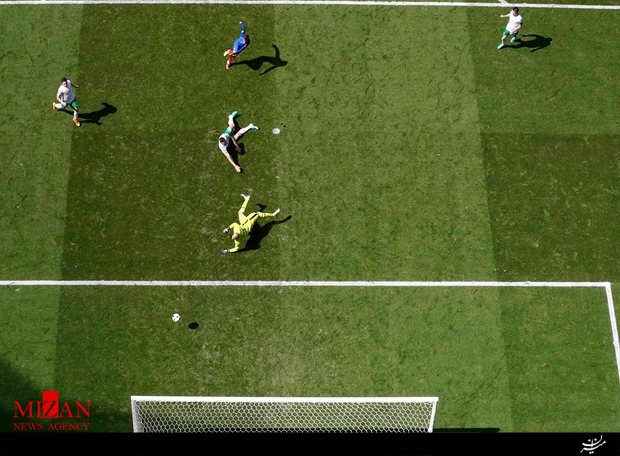 فرانسه 2-1 ایرلند جنوبی؛ صعود میزبان با دو گل گریزمان