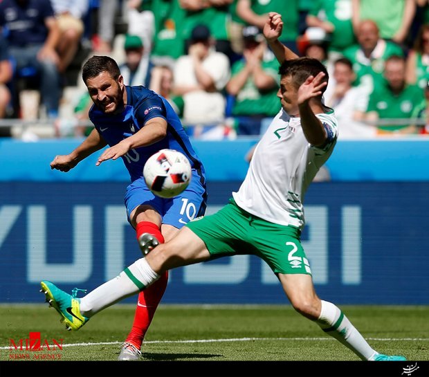 فرانسه 2-1 ایرلند جنوبی؛ صعود میزبان با دو گل گریزمان