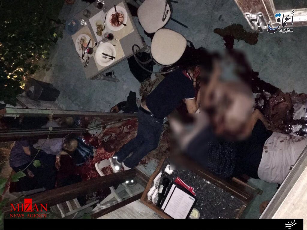 تصاویر رسانه داعش از حمله به رستورانی در داکا (16+)