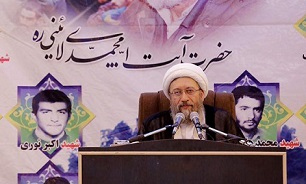 برگزاری با شکوه یادواره شهدای منطقه لائین مازندران با حضور آیت الله آملی لاریجانی