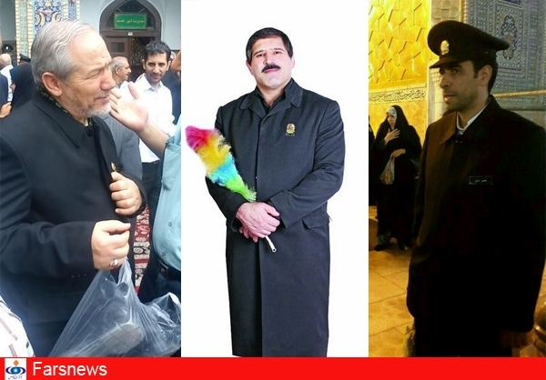چهرههای سرشناس در لباس خادمی امام رضا(ع)+تصاویر چهرههای سرشناس در لباس خادمی امام رضا(ع)+تصاویر