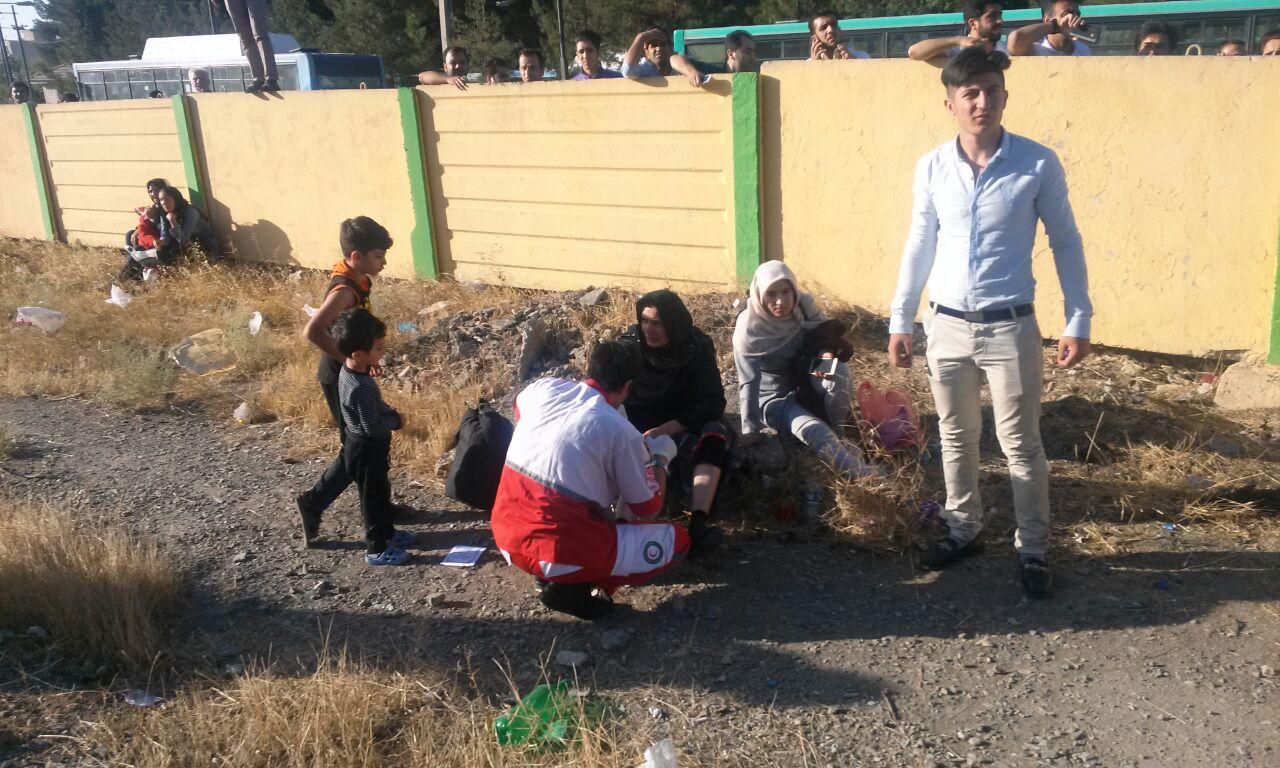 افزایش مجروحان تصادف اتوبوس ها به 30 نفر/ انتقال مجروحان به 3 بیمارستان