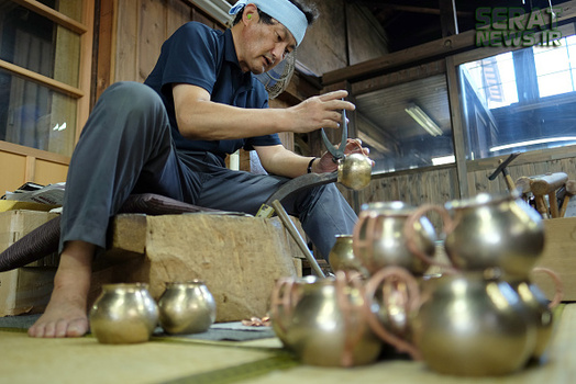 تصاویر/ مسگری ایرانی در ژاپن! تصاویر/ مسگری ایرانی در ژاپن!