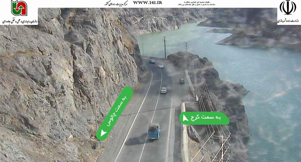 ترافیک سنگین در محور چالوس+عکس
