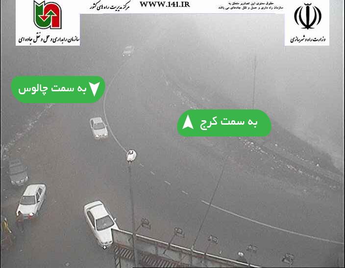ترافیک سنگین در محور چالوس+عکس