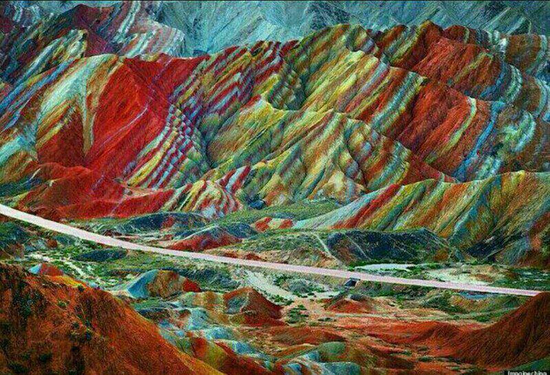 تصاویری از رنگین‌کمان خاکی ایران زمین