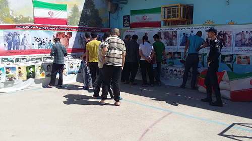 برگزاری نمایشگاه کتاب هفته دفاع مقدس در زندان نظامیان بوشهر + عکس