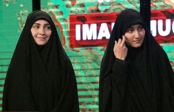 دختر حاج قاسم سلیمانی و عماد مغنیه در جشنواره فیلم مقاومت+عکس
