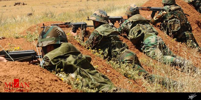 ارتش سوریه مواضع تروریست ها را در شهر درعا هدف قرار داد