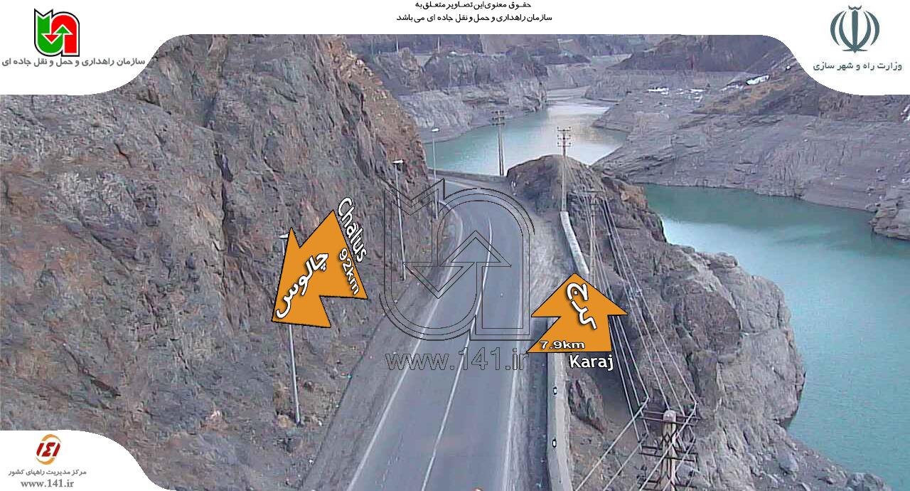 حرکت سریع خودروها در جاده چالوس + تصاویر