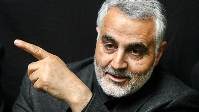 جلسه قاسم سلیمانی با مقامات سوری در ساختمان سفارت ایران در دمشق