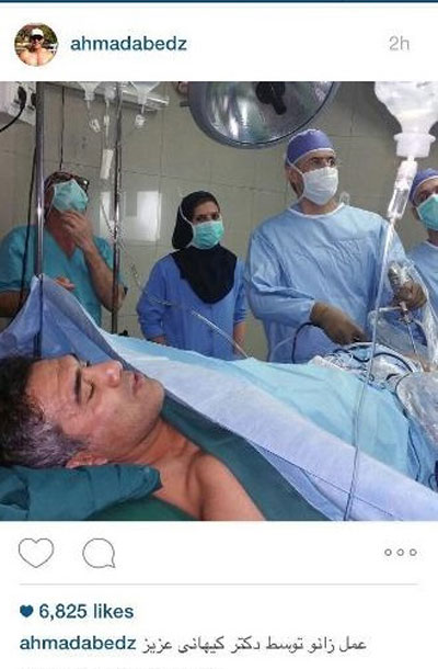 عابدزاده در حین عمل جراحی + عکس عابدزاده در حین عمل جراحی + عکس