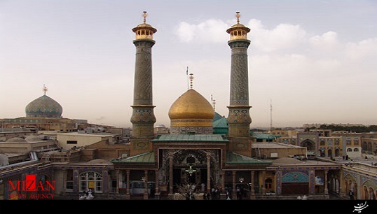 مراسم تعویض پرچم حرم مطهر حضرت عبدالعظیم(ع) + فیلم