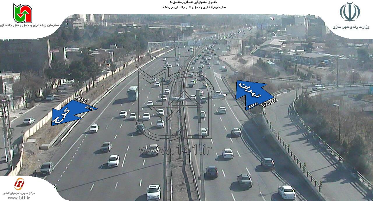 حرکت روان خودروها در راه بازگشت به تهران + تصاویر