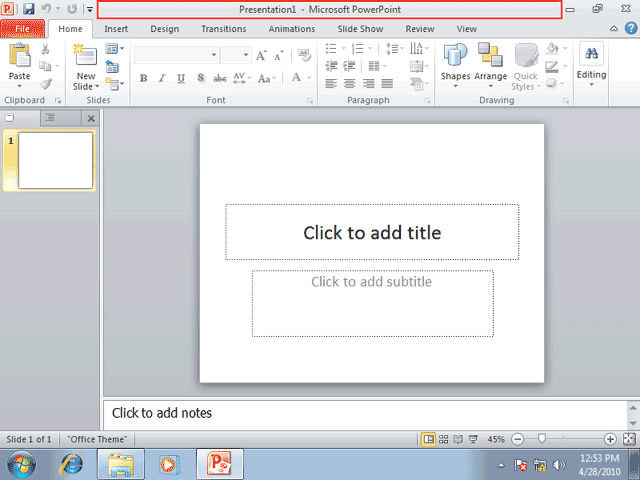 آموزش powerpoint 2010/ مقدماتی/بخش اول آموزش powerpoint 2010/ مقدماتی/بخش اول