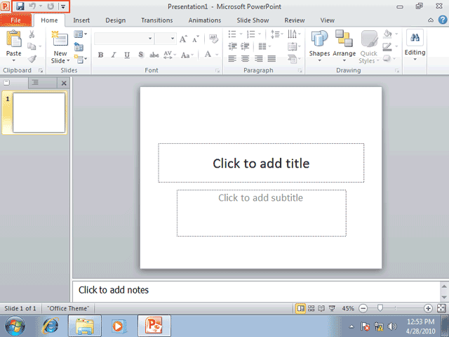 آموزش powerpoint 2010/ مقدماتی/بخش اول آموزش powerpoint 2010/ مقدماتی/بخش اول
