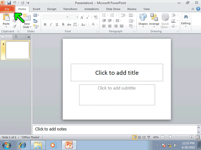 آموزش powerpoint 2010/ مقدماتی/بخش اول آموزش powerpoint 2010/ مقدماتی/بخش اول
