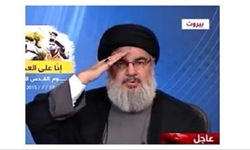 جشن تولد «سید حسن نصرالله» در جبهه نبرد و خانه پدری +عکس