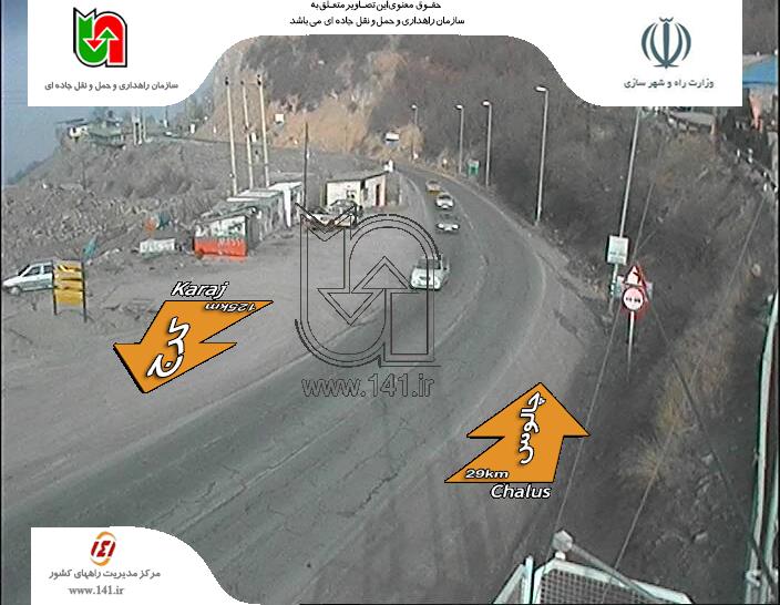 ترافیک نیمه‌سنگین در آزادراه کرج_تهران+تصاویر