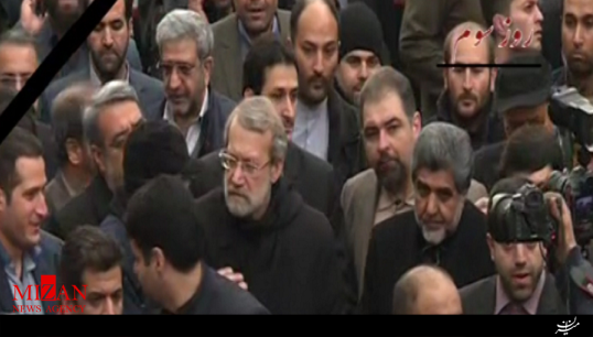 بازدید رئیس مجلس از عملیات امداد و نجات در ساختمان پلاسکو + فیلم