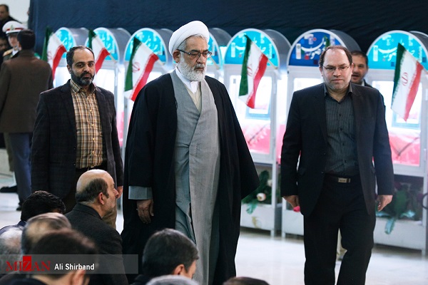 حضور دادستان کل کشور در مراسم تشییع پیکر شهدای آتش نشان + عکس