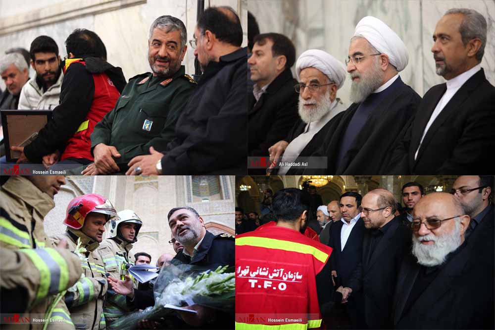 کدام یک از مسئولان در مراسم بزرگداشت شهدای آتش نشان حضور یافتند کدام یک از مسئولان در مراسم بزرگداشت شهدای آتش نشان حضور یافتند