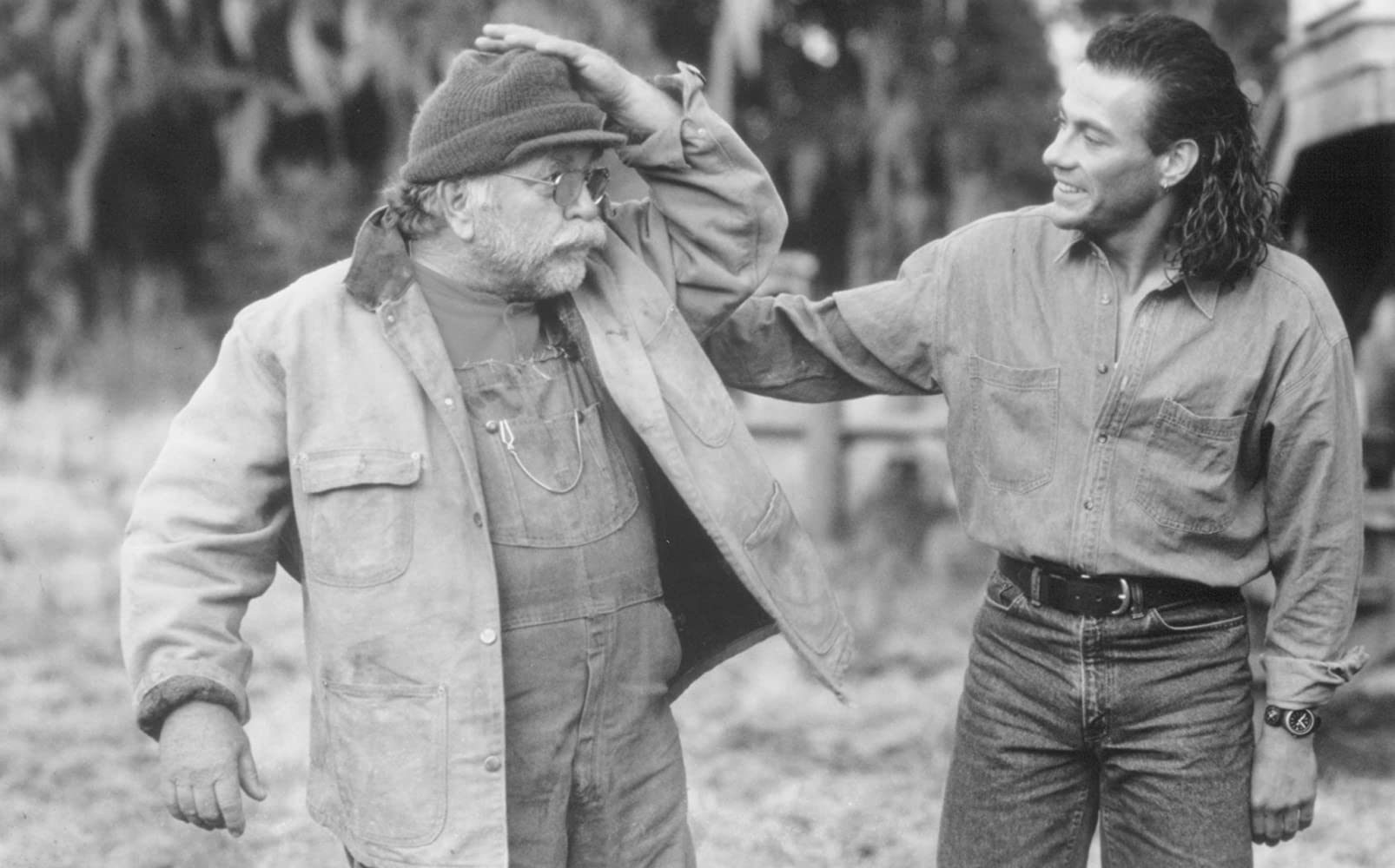 Jean-Claude Van Damme and Wilford Brimley in Hard Target (1993)