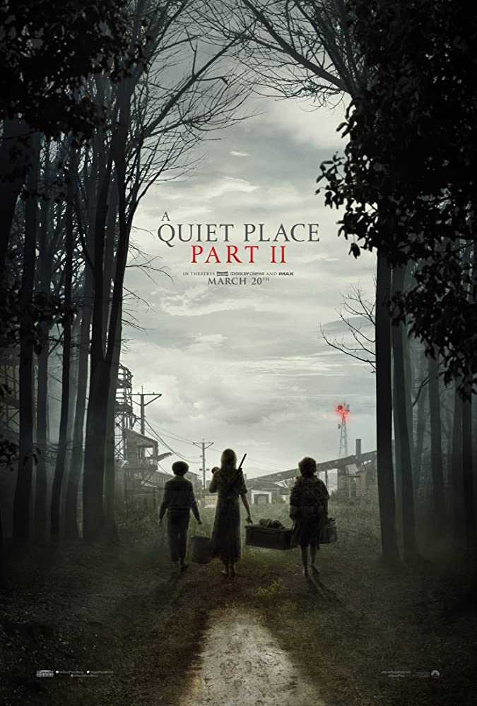 Emily Blunt, Noah Jupe, and Millicent Simmonds in A Quiet Place Part II (2020)