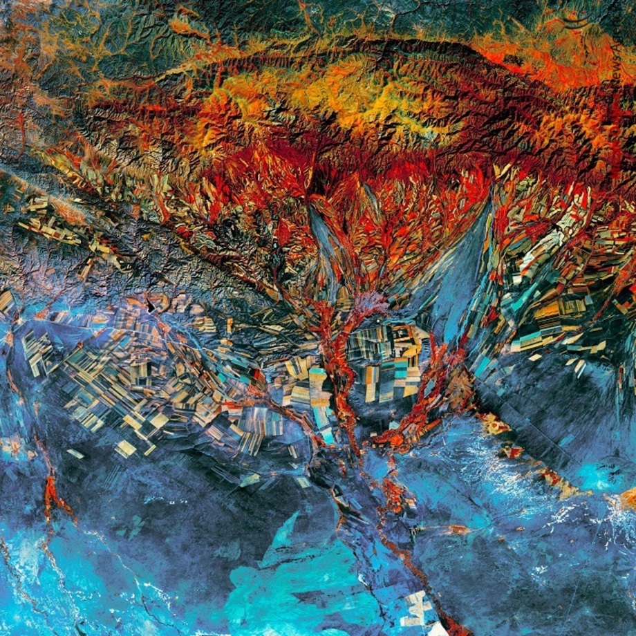 زمین های کشاوری در شرق قزاقستان