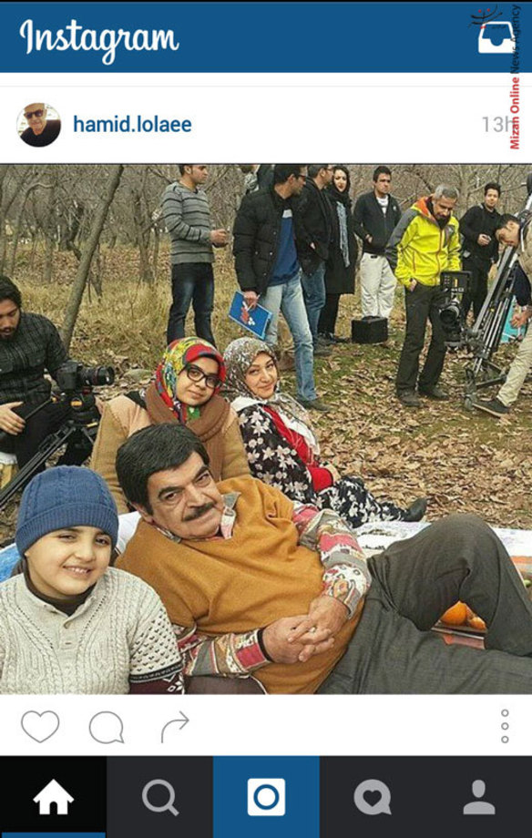 حمید لولایی در پشت صحنه «سه شو»