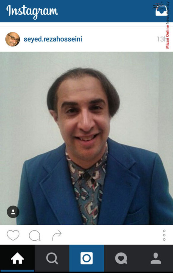 گریم جالب و خنده دار سید رضا حسینی