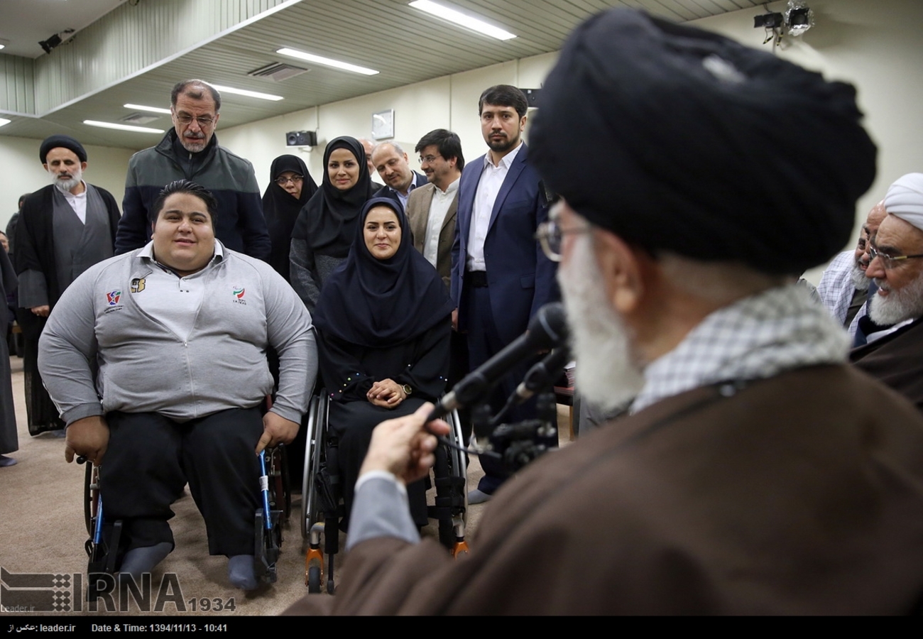 دیدار عوامل کنگره شهدای ورزش کشور با رهبر معظم انقلاب