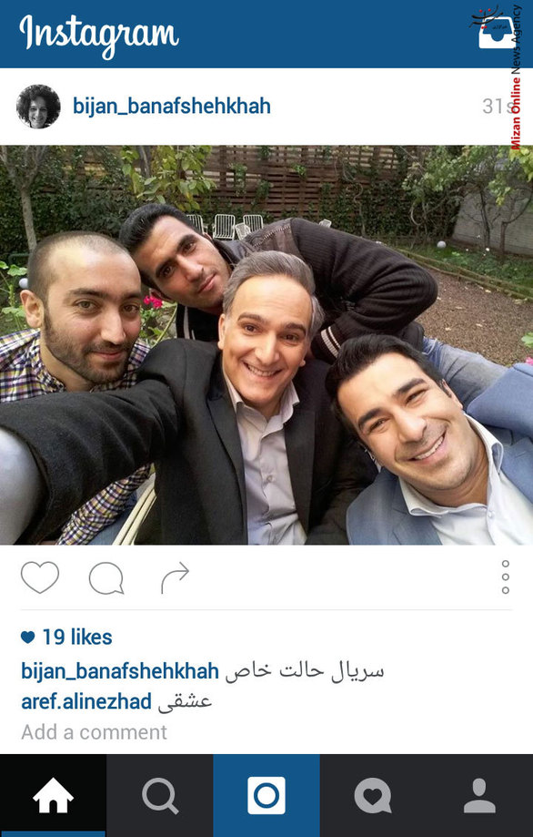 بیژن بنفشه خواه و یوسف تیموری در پشت صحنه سریال «حالت خاص»