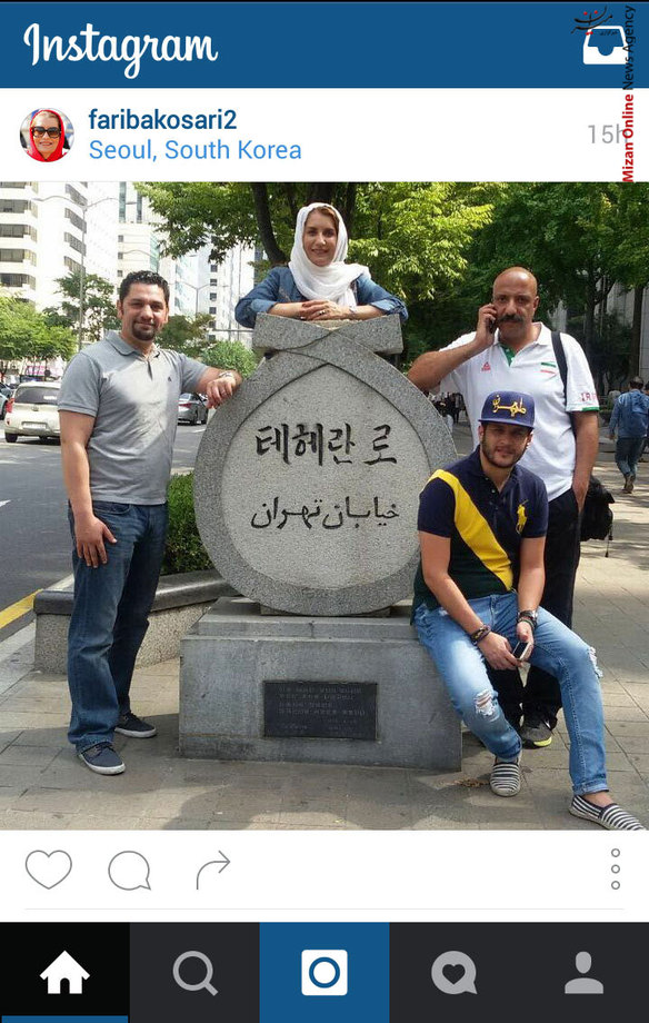 عکس یادگاری با خیابان تهران - فریبا کوثری در تازه ترین پست خود در اینستاگرام نوشت: یکی از زیباترین خیابانهای سئول
به نام 