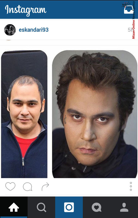 گریم جدید رضاداودنژاد برای ایفای نقش در فيلم «فرارى» كارى از پدرش