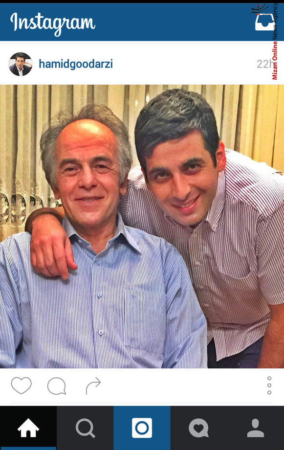 سلفی حمید گودرزی و پدرش