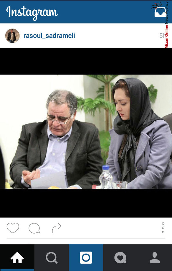 رسول صدر عاملی و نیکی کریمی در جشنواره فیلم کوتاه موج در جزیره کیش