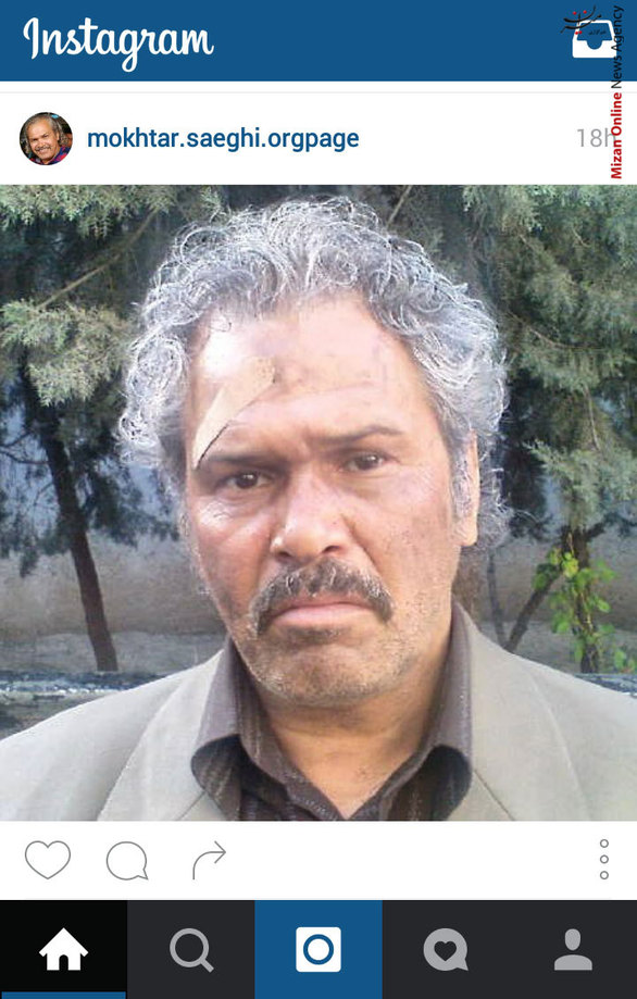 گریم جالب مختار سائقی برای ایفای نقش در فیلم سینمایی «دردسر بزرگ» سال 1389