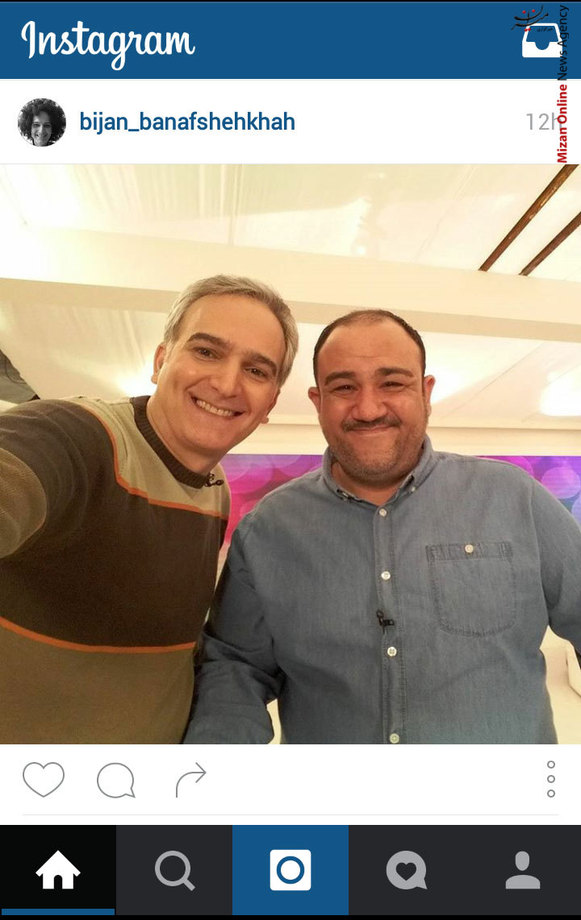 سلفی بیژن بنفشه خواه و مهران غفوریان