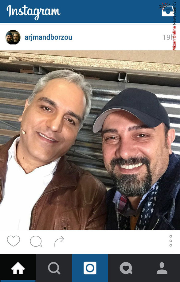 سلفی مهران مدیری و برزو ارجمند