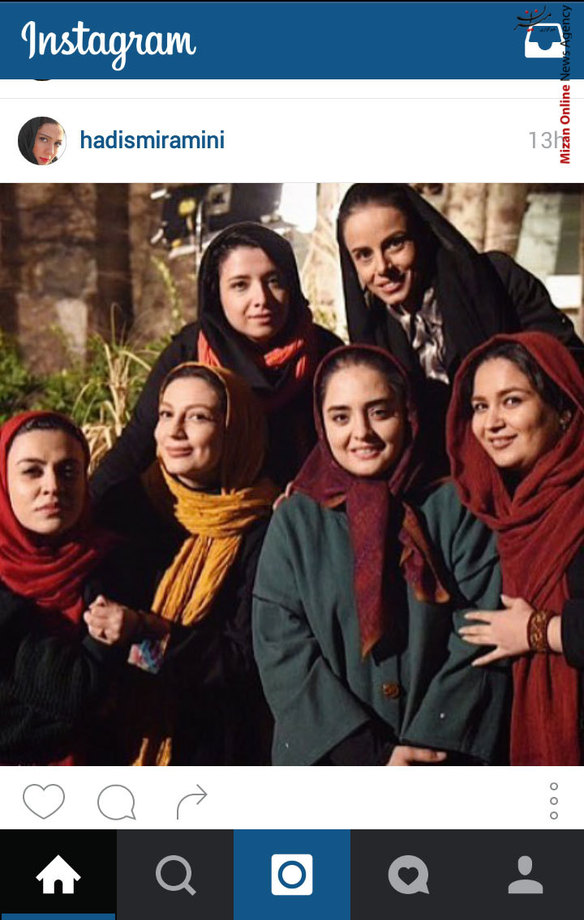 عکس حدیث میرامینی از عوامل سریال نوروزی «زعفرانی»
