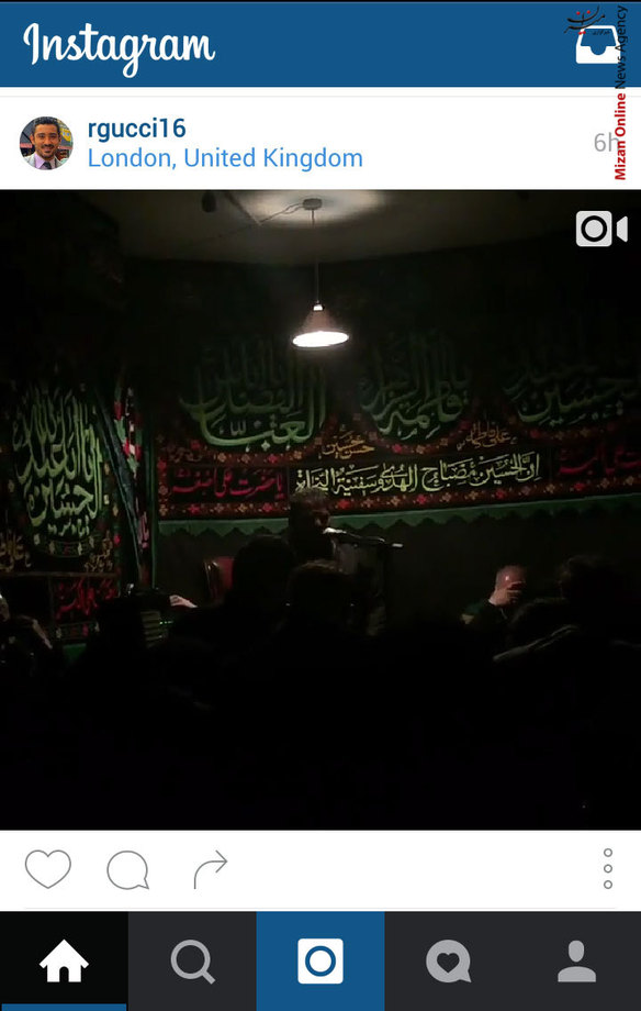 حضور رضا قوچان نژاد در عزاداری فاطمیه در لندن