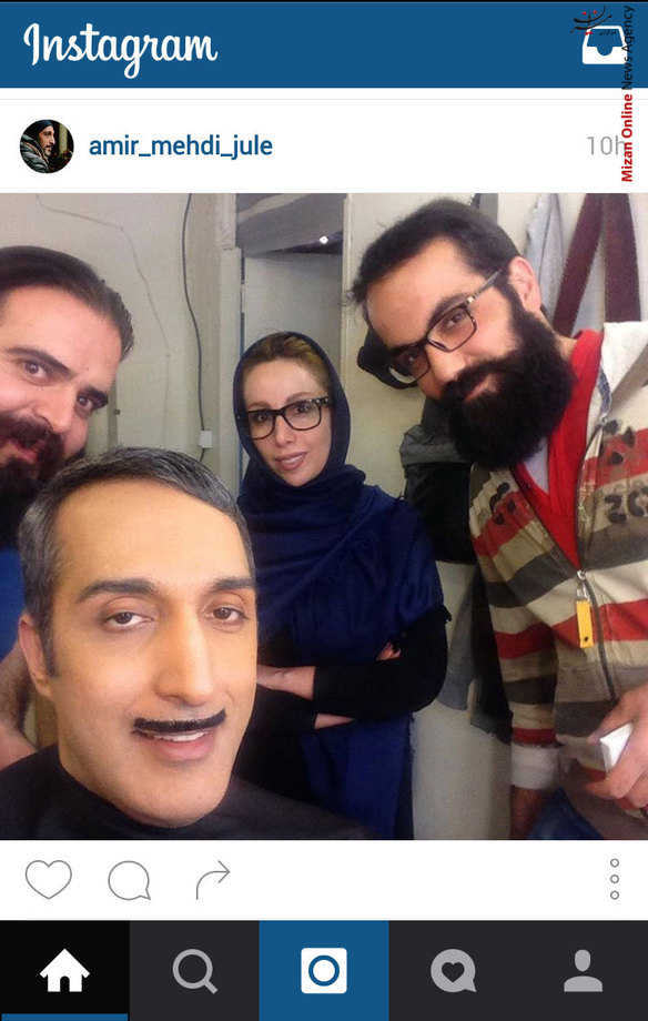 گریم خنده دار امیر مهدی ژوله