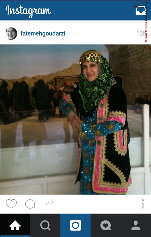 فاطمه گودرزی در موزه قلعه فلک الافلاک