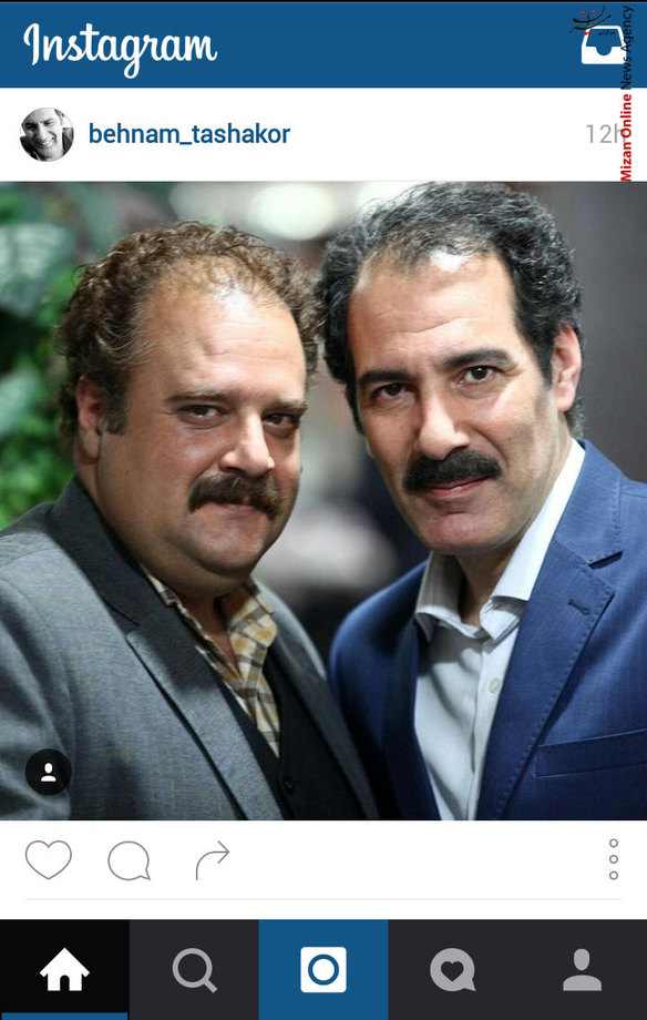 عکس یادگاری بهنام تشکر و هومن برق نورد