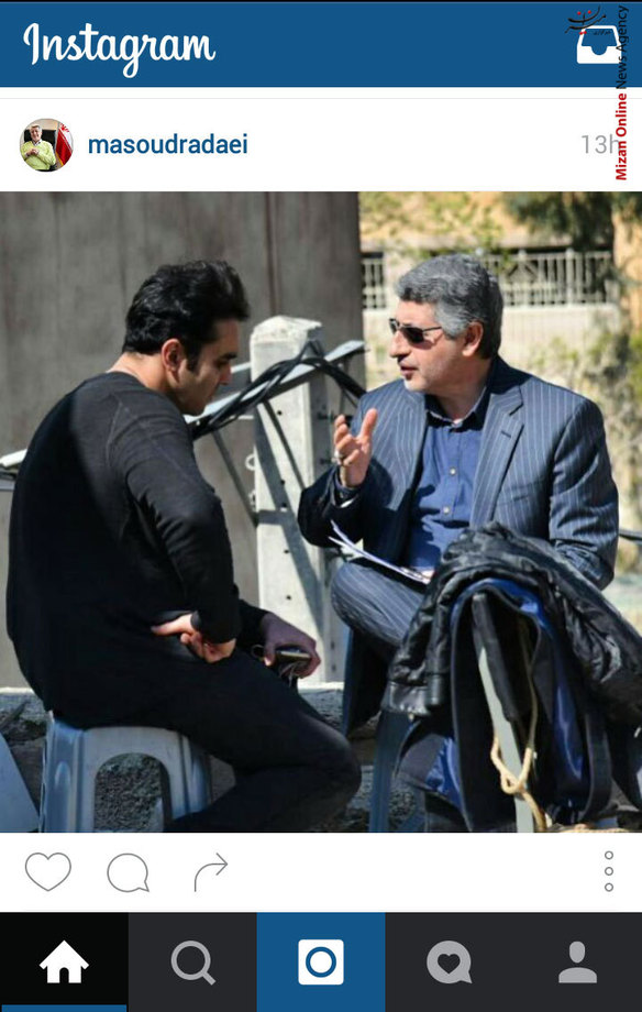 مسعود ردایی و پوریا پورسرخ در پشت صحنه سریال نوروزی «بیمار استاندارد»