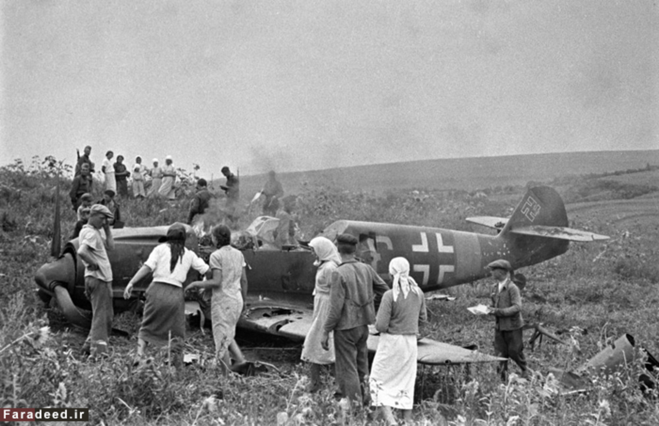 سقوط جنگنده آلمان‌ها در جبهه جنوب، سال 1941 میلادی