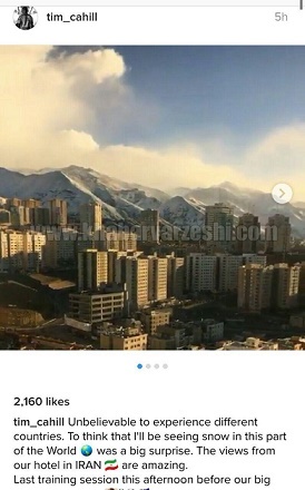 عکس/ شگفت‌زده شدن ستاره تیم‌ملی استرالیا