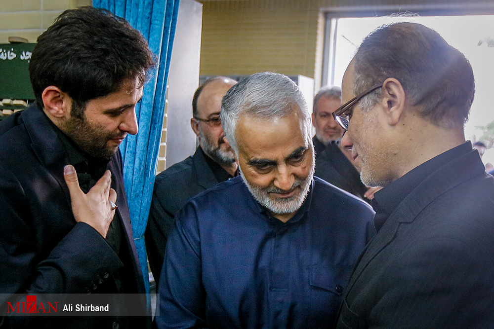 حضور سردار سلیمانی در بزرگداشت سردار دانشیار+عکس