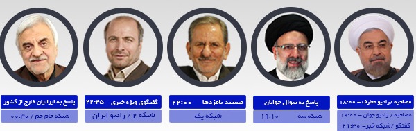 برنامه های تبلیغاتی نامزدهای ریاست جمهوری